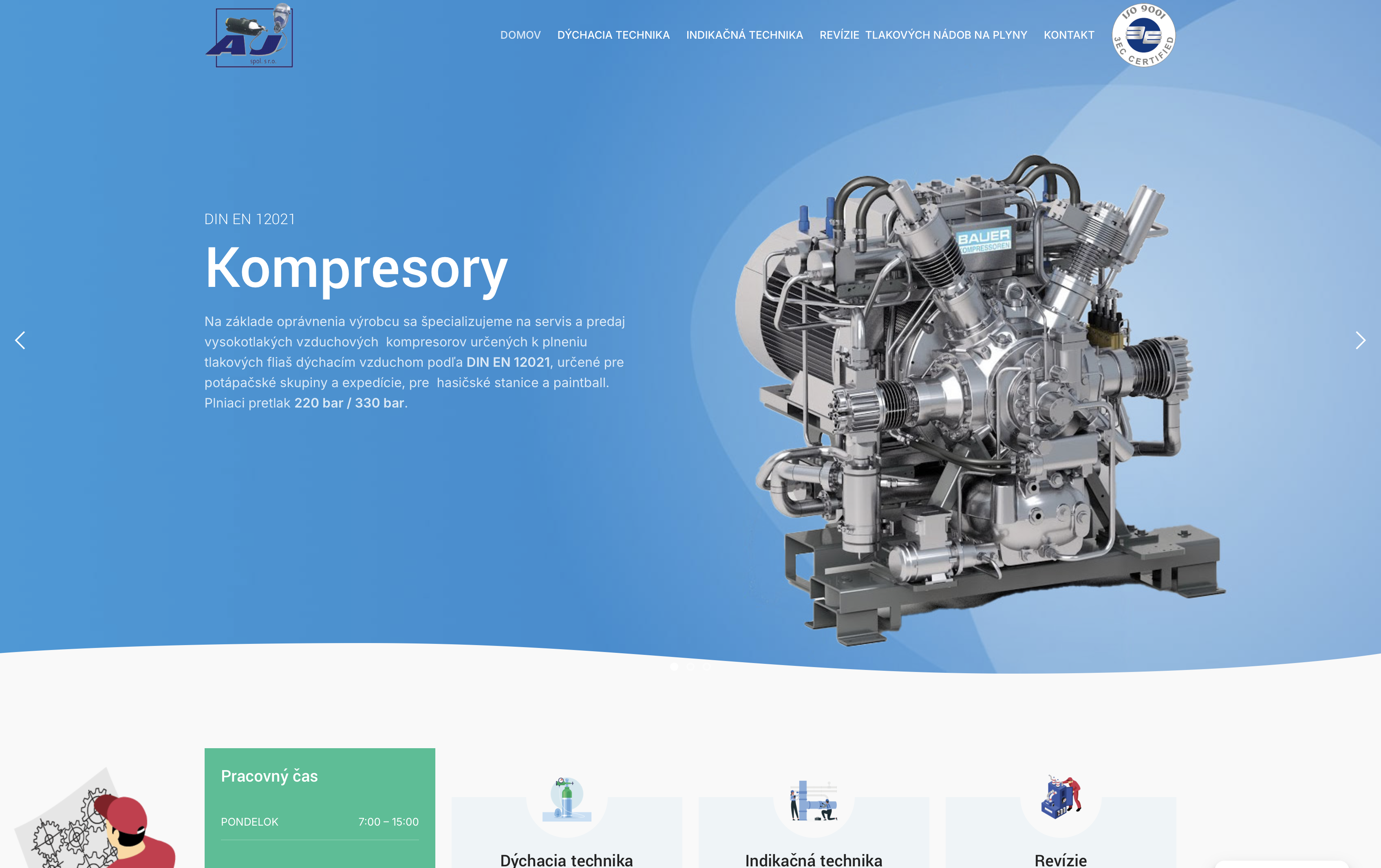Modernizácia webu — AJ Servis