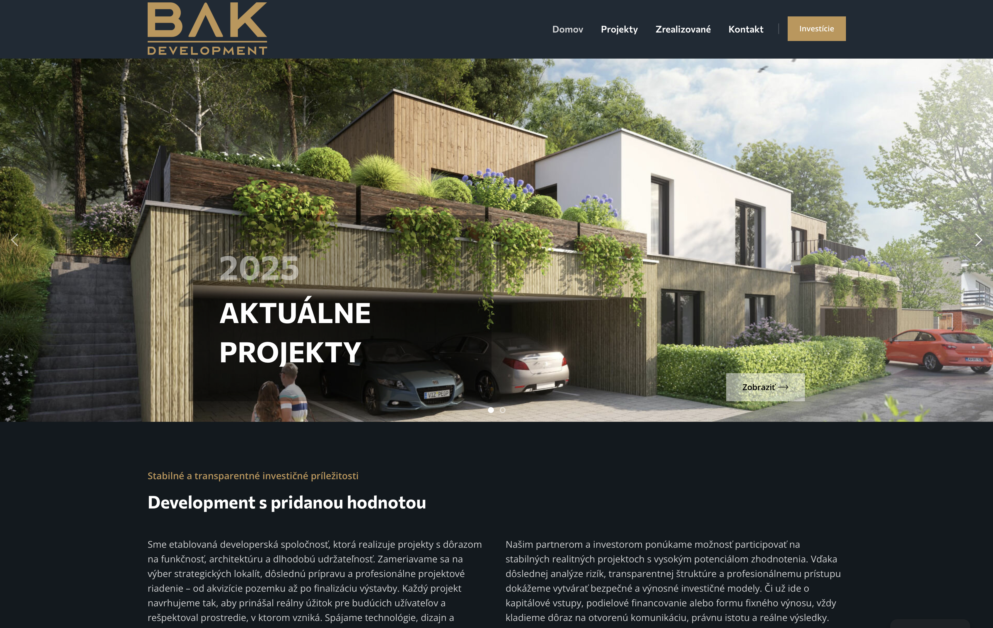 Projektový web — BAKDEVELOP