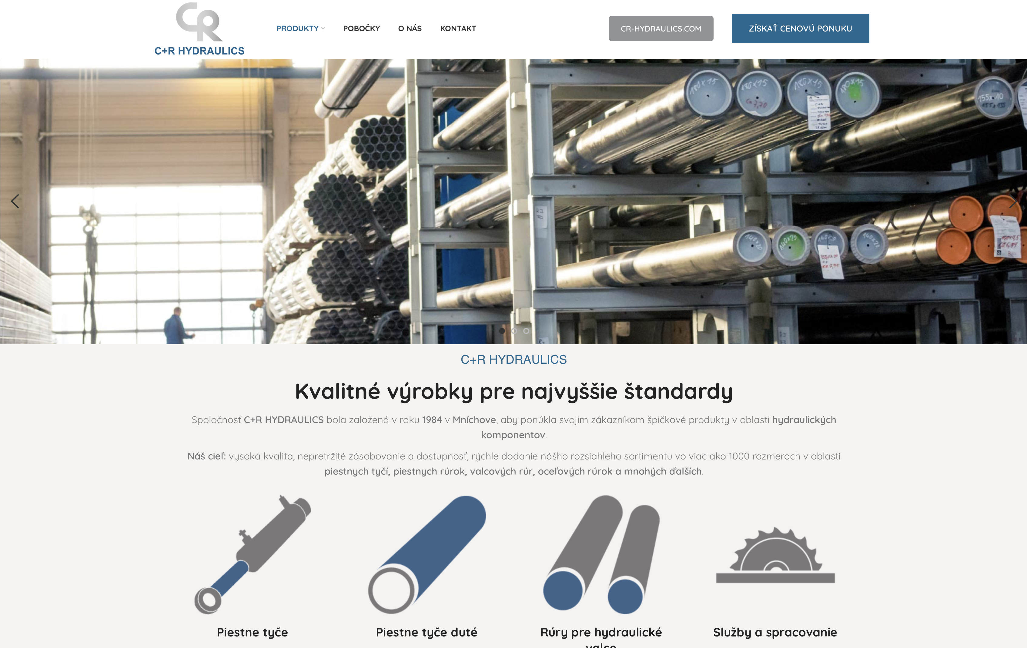 Web — CR-Hydraulics Slovensko